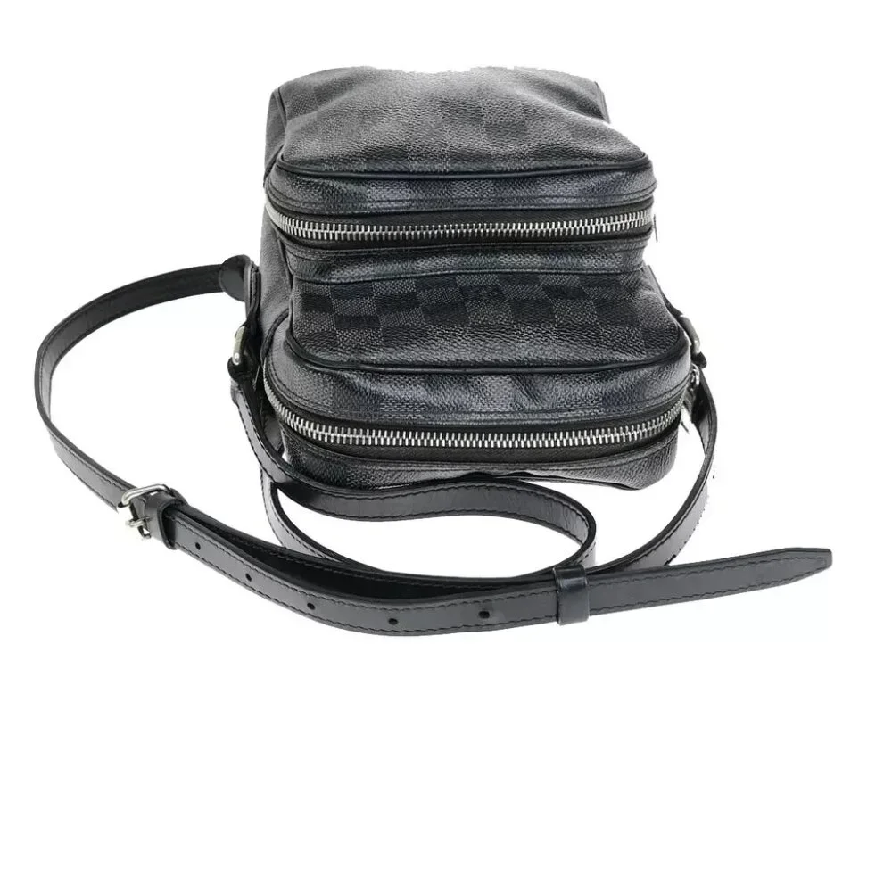 LOUIS VUITTON Rem Crossbody Shoulder Bag Damier Graphite Black